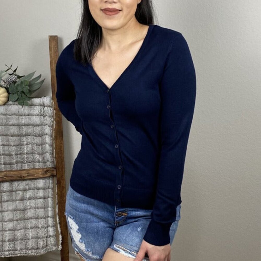 Classic Blue Cardigan